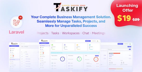 Taskify - Project Management - Task Management & Productivity Tool